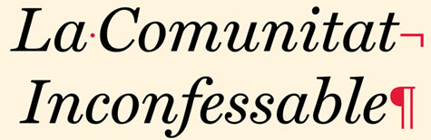 La Comunitat Inconfessable (clicar per ampliar)