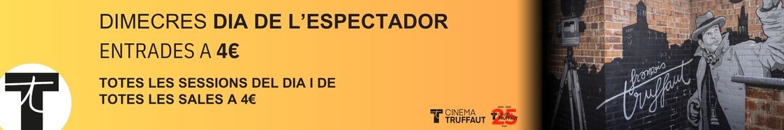 Els dimecres totes les sessions del dia i de totes les sales a 4€