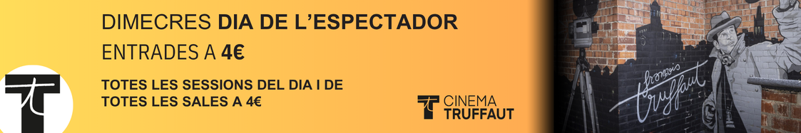 Els dimecres totes les sessions del dia i de totes les sales a 4€