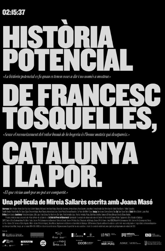 Cartell: Història potencial de Francesc Tosquelles, Catalunya i la por