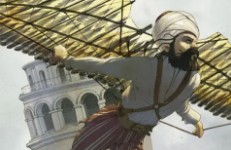 The first flying man, by Elspeth Tavaci
