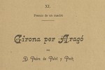 Girona per Arag, poema histric premiat al Certamen Literario de 1889 amb un quadre (separata)