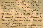 Postal de Laure Dalmau a Miquel de Palol; esmenta el seu llibre de poemes Roses, 24 de desembre de 1906.