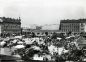 Budapest markets 4. Market in Vámház (Custom House) Square, in front of Nádor Hotel, 1890s. Author: Mór Erdélyi.