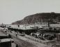 Budapest transports 5. The port of Pest with Gellért Hill and Tabán district in the background, c. 1890. Author: unknown.