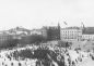 Gävle markets 1. Demonstration in the Main Squareon the International Worker´s Day on May 1st. 1914 ca. Author: unknown.
