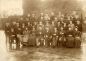 Schiedam education 2. Teachers and pupils of the Hogere Burgerschool in front of the ruin of Mathenesse Castle on Broersvest, 1894. Author: unknown.